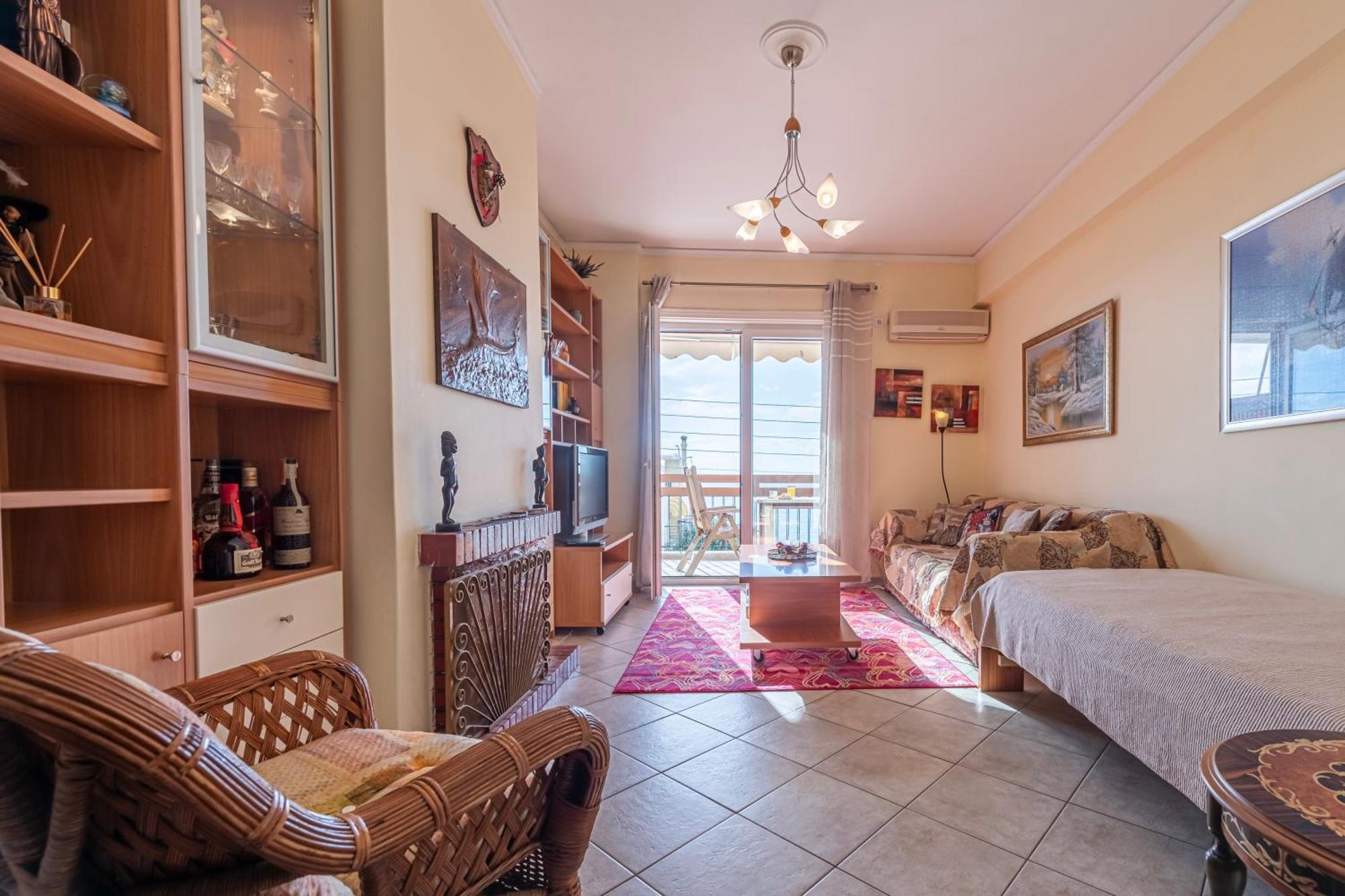 Sea View Apartment 100M From The Beach Saronida Eksteriør bilde